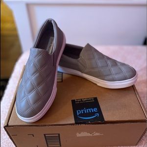 Grey Steve Madden Slip On Sneakers